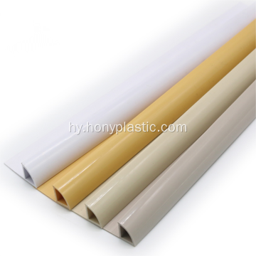 Պլաստիկ PVC սպիտակ դեկորատիվ պատի անկյուն
